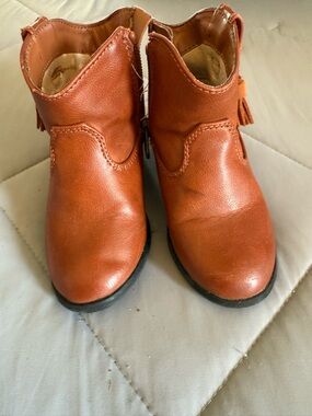 Cat & Jack Girls Brown Tassel Ankle Boots